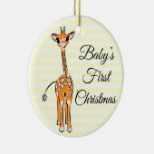 Giraffe, safari-dieren keramisch ornament (Rechts)
