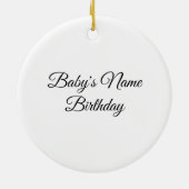 Giraffe, safari-dieren keramisch ornament (Achterkant)