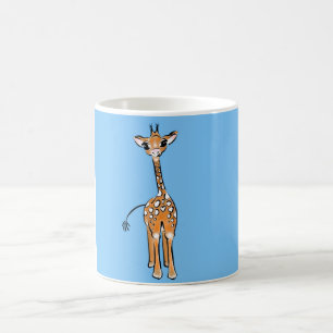 Giraffe, safari-dieren koffiemok