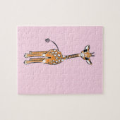 Giraffe, safari-dieren legpuzzel (Horizontaal)