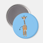 Giraffe, safari-dieren magneet (Voorkant / Achterkant)