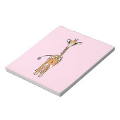 Giraffe, safari-dieren notitieblok (Linkerzijde)