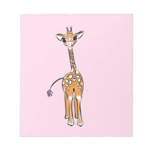 Giraffe, safari-dieren notitieblok