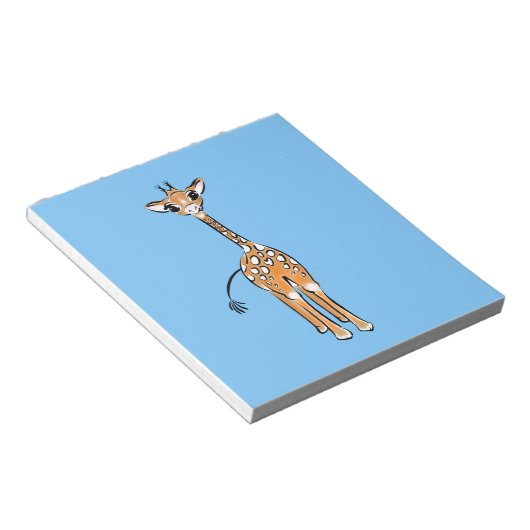 Giraffe, safari-dieren notitieblok (Schuin)