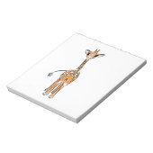 Giraffe, safari-dieren notitieblok (Linkerzijde)