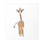 Giraffe, safari-dieren notitieblok (Voorkant)