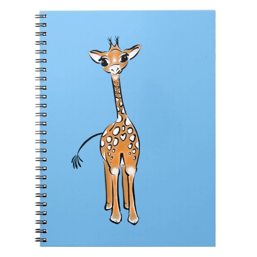 Giraffe, safari-dieren notitieboek (Voorkant)