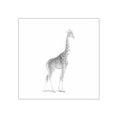 Giraffe Safari Dieren Rubberstempel (Afrduk)