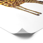 Giraffe Safari Dieren Schilderij Poster (Hoek)