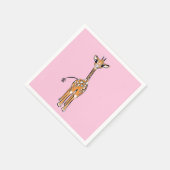 Giraffe, safari-dieren servet (Hoek)