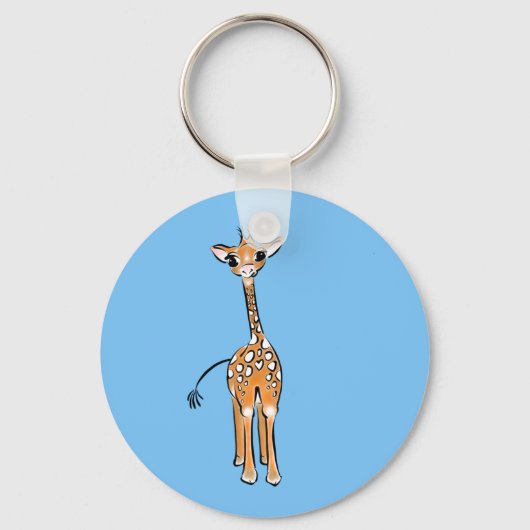 Giraffe, safari-dieren sleutelhanger (Voorkant)