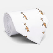 Giraffe, safari-dieren stropdas (Opgerold)