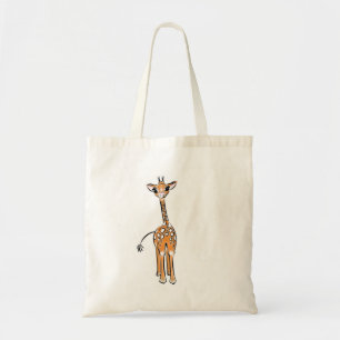 Giraffe, safari-dieren tote bag