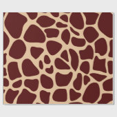 Giraffe Safari Dierenpatrooninpakpapier Cadeaupapier (Vlak)