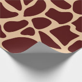 Giraffe Safari Dierenpatrooninpakpapier Cadeaupapier (Hoek)