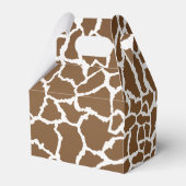 Giraffe safari dierenthema bedankdoosjes (Voorkant Zijde)
