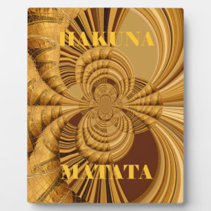 Giraffe Safari Hakuna Matata weven souvenir art Fotoplaat