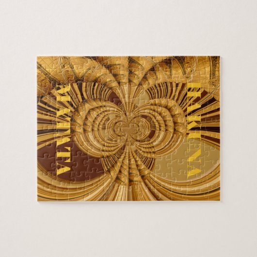 Giraffe Safari Hakuna Matata weven souvenir art Legpuzzel (Horizontaal)