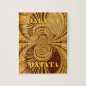 Giraffe Safari Hakuna Matata weven souvenir art Legpuzzel (Verticaal)