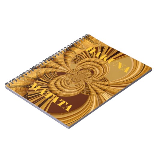 Giraffe Safari Hakuna Matata weven souvenir art Notitieboek (Linkerzijde)