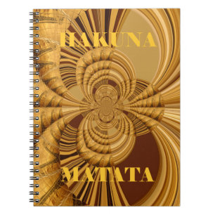 Giraffe Safari Hakuna Matata weven souvenir art Notitieboek
