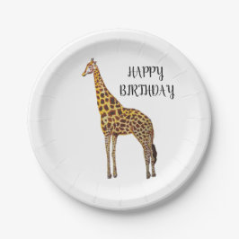 Giraffe Safari Happy Birthday Party Borden Papieren Bordje
