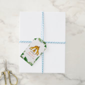 Giraffe Safari Oerwoud Baby shower Cadeaulabel (Met Touw)