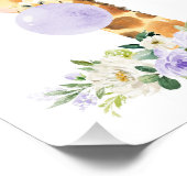 Giraffe, Safari, Paarse Bubble Gum, Genderneutraal Foto Afdruk (Hoek)