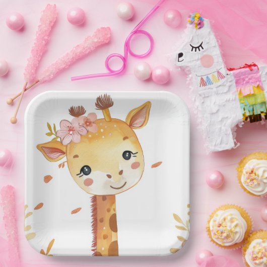 Giraffe Safari Paper Bord (Feest)