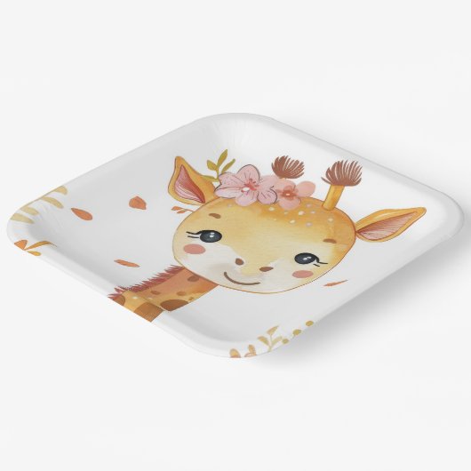 Giraffe Safari Paper Bord (Gebogen)