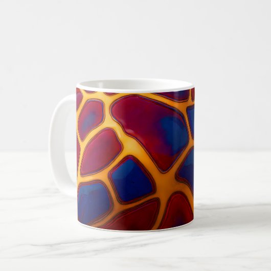 Giraffe Safari Pattern Koffiemok (Voorkant links)