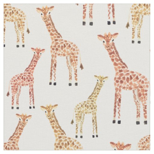 Giraffe Safari Stof | Zazzle.nl