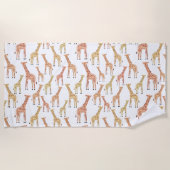 Giraffe Safari Print Strandlaken (Voorkant)