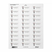 Giraffe Safari | Retouradreslabel Etiket (Full Sheet)