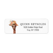 Giraffe Safari | Return Address Label (Voorkant)