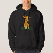 Giraffe Safari Savannah Afrika Schattige Giraffe L Hoodie (Voorkant)
