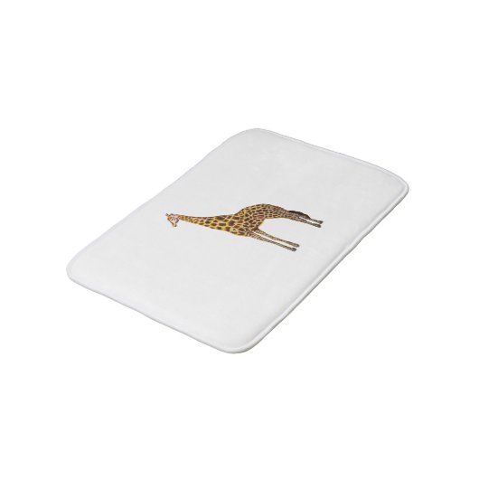 Giraffe Safari Schilderij Badmat (Gekanteld)