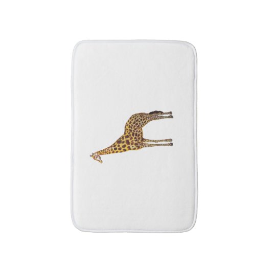 Giraffe Safari Schilderij Badmat (Voorkant Verticaal)