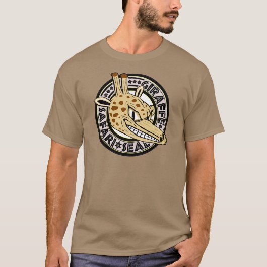 Giraffe Safari Seal T-shirt (Voorkant)