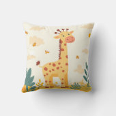 Giraffe Safari Thema Kinderkamer Nursery Kussen (Achterkant)