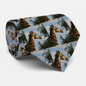 Giraffe safari unisex stropdassen (Opgerold)