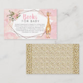 Giraffe Safari Waterverf Books for Baby Kaart (Voorkant / Achterkant)