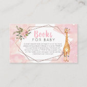 Giraffe Safari Waterverf Books for Baby Kaart (Voorkant)