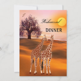 Giraffe Safari Zoo Rehearsal Kaart