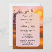 Giraffe Safari Zoo Rehearsal Kaart (Achterkant)