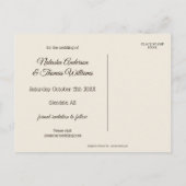 Giraffe Safari Zoo Save the Date-ansichtkaart Aankondigingskaart (Achterkant)