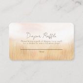 Giraffe Savanah Baby shower Luier Raffle Informatiekaartje (Voorkant)