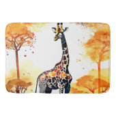 Giraffe Savannah Art Badmat (Voorkant)