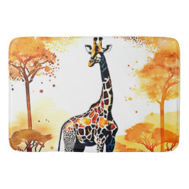 Giraffe Savannah Art Badmat