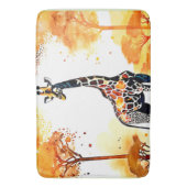 Giraffe Savannah Art Badmat (Voorkant Verticaal)